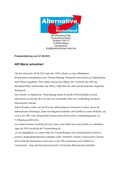 27.08.2015: AfD Mainz schockiert