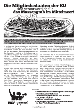 flüchtlinge flyer