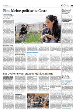 Eine kleine politische Geste