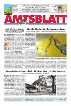Gro&szlig;e Geste f&uuml;r Rathausneubau Gemeinderat beschlie&szlig;t Umbau
