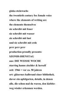 her masters voice - Ginka Steinwachs