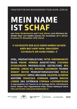 mein name ist schaf - Peter Rinderknecht