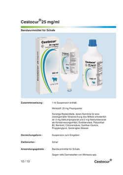 Cestocur 25 mg/ml - Bayer Tierfreunde