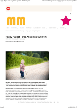 Happy Puppet - Das Angelman-Syndrom