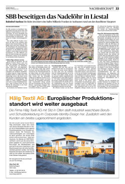 SBB beseitigen das Nadelöhr in Liestal