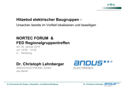 Hitzetod elektrischer Baugruppen - Fachverband Elektronik