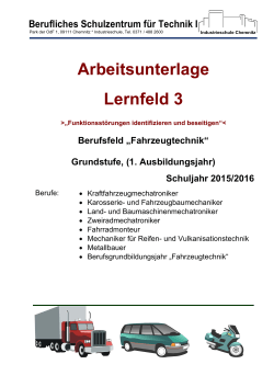 LF 3 Grundstufe Fahrzeugtechnik 2015 2016