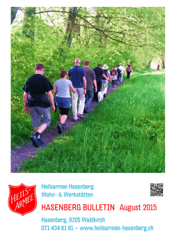 HASENBERG BULLETIN August 2015
