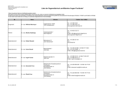 Liste der flugmedizinisch zertifizierten Augen