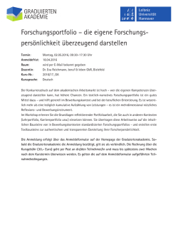 Information - Graduiertenakademie