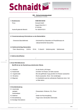 EG - Sicherheitsdatenblatt
