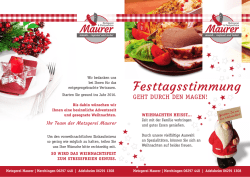 Festtagsstimmung
