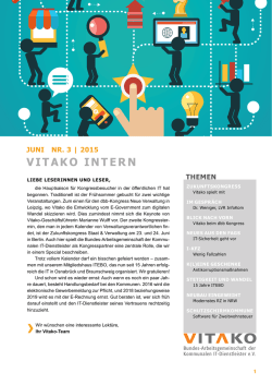 E-Magazin "Vitako intern" (3