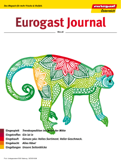 Eurogast Journal Frühjahr 2016