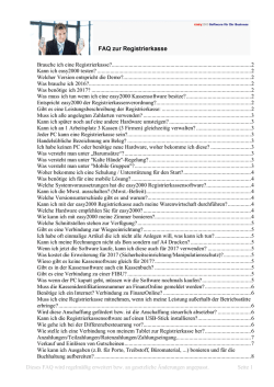 Dieses FAQ wird regelm&auml;&szlig;ig erweitert bzw. an gesetzliche