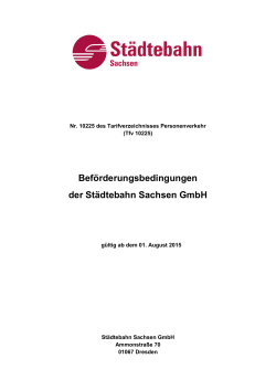 2014-03-06 Beförderungsbedingungen der Städtebahn Sachsen