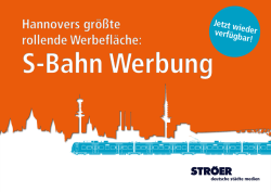 Hannovers gr&ouml;&szlig;te rollende Werbefl&auml;che