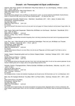 Gruseln - ein Themenpaket mit Spuk undSchrecken