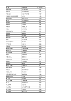 la liste des inscrits en PDF