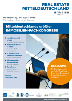 Mitteldeutschlands größter IMMobILIen