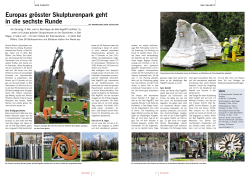 Europas grösster Skulpturenpark geht in die sechste Runde