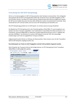 Form Stamp for SAP (OTF-Stempelung)