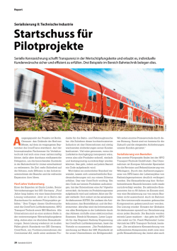 Startschuss für Pilotprojekte - H-F-G.de