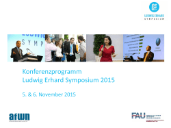 Programm im PDF Format - 3. Ludwig Erhard Symposium