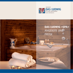 das ludwig »spa« angebote und preise