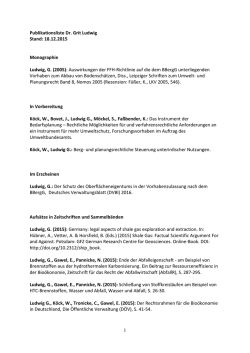 Publikationen − Dr. Grit Ludwig