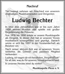 Ludwig Bechter - Musikkapelle Pless