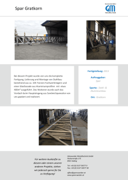 Spar Gratkorn - Gänsweider Metalltechnik GmbH