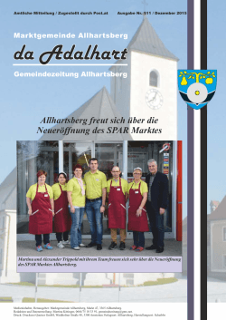 Allhartsberg freut sich über die Neueröffnung des SPAR Marktes
