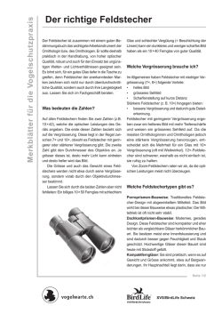 Der richtige Feldstecher