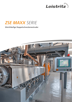 Leistritz ZSE MAXX Broschüre - Leistritz Extrusionstechnik