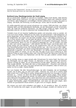 Leipzigs Oberbürgermeister Burkhard Jung