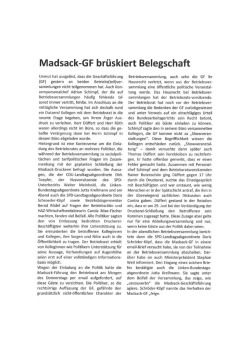 Madsack-GF brüskiert Belegschaft