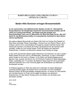 DM-Senioren 2016 - Baden Hills Golf und Curling Club e.V.