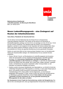 eine Zw&auml;ngerei auf Kosten der Arbeitnehmenden