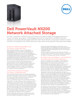 Dell PowerVault NX200 Network Attached Storage