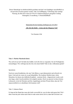 Dieses Manuskript ist urheberrechtlich gesch&uuml;tzt und darf vom