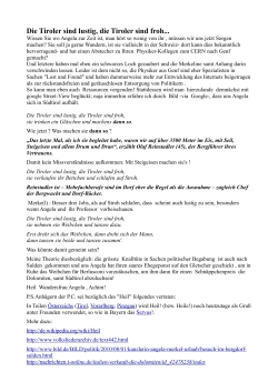 Die Tiroler sind lustig, die Tiroler sind froh