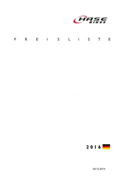 Hase Preisliste 2016