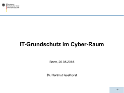 IT-Grundschutz im Cyber-Raum - BSI