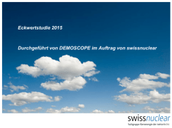 Eckwertstudie 2015 Durchgef&uuml;hrt von DEMOSCOPE im Auftrag von