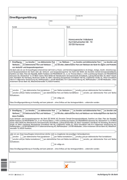 Einwilligung zu Anrufen, E-Mails und Telefaxen