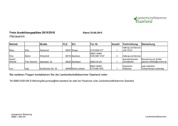 Freie Ausbildungsplätze 2015/2016 Pferdewirt/in Bei weiteren