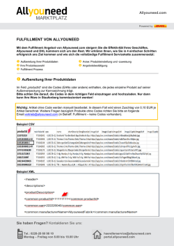 HowTo Fulfillment von Allyouneed