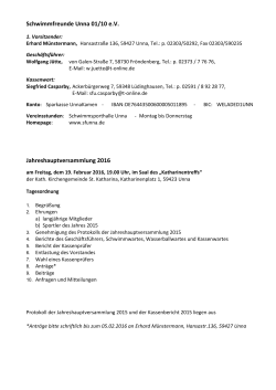 Jahresr&uuml;ckblick / Schlagzeilen 2015