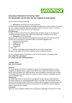 Greenpeace-Marktcheck Test Hering 2